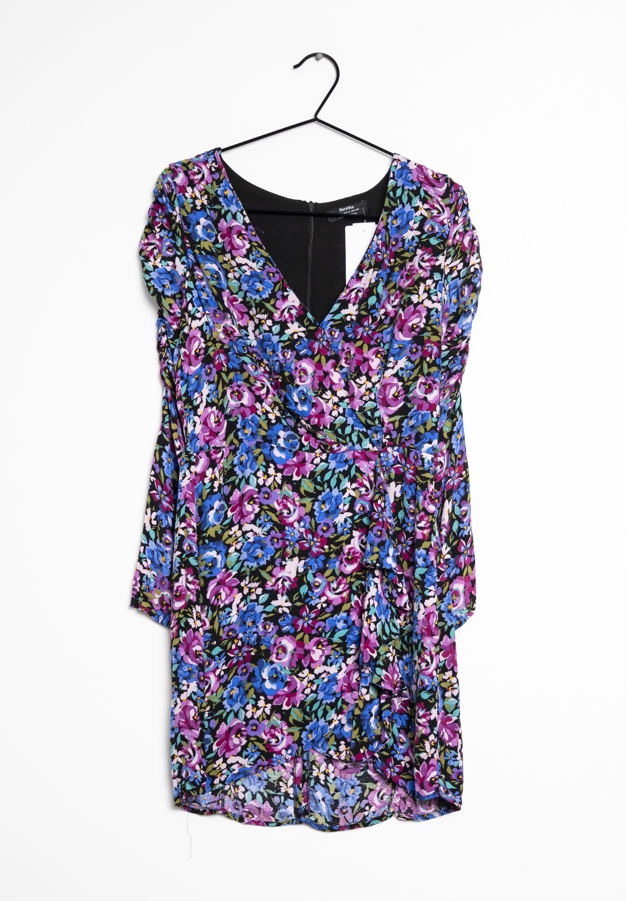 strapless open back dress BERSHKA. Floral wrap dress Ts – Hibuy market