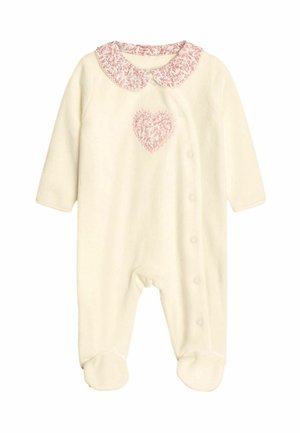 HEART APPLIQUÉ ALL-IN-ONE REGULAR FIT - Natdragt - white