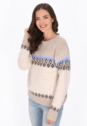 Strickpullover - beige multicolor