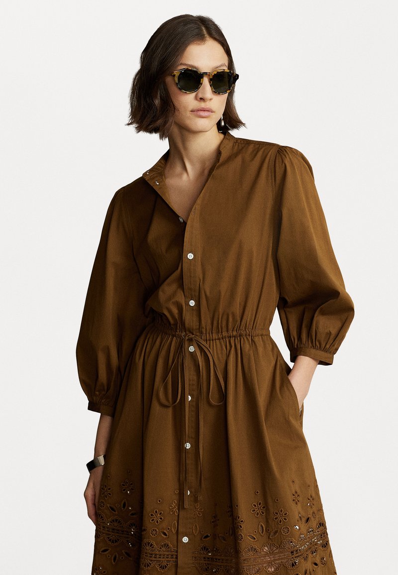 Polo Ralph Lauren ELIE LONG SLEEVE DAY DRESS Day dress hunter brown