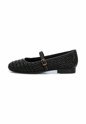 Ballerine con cinturino - black