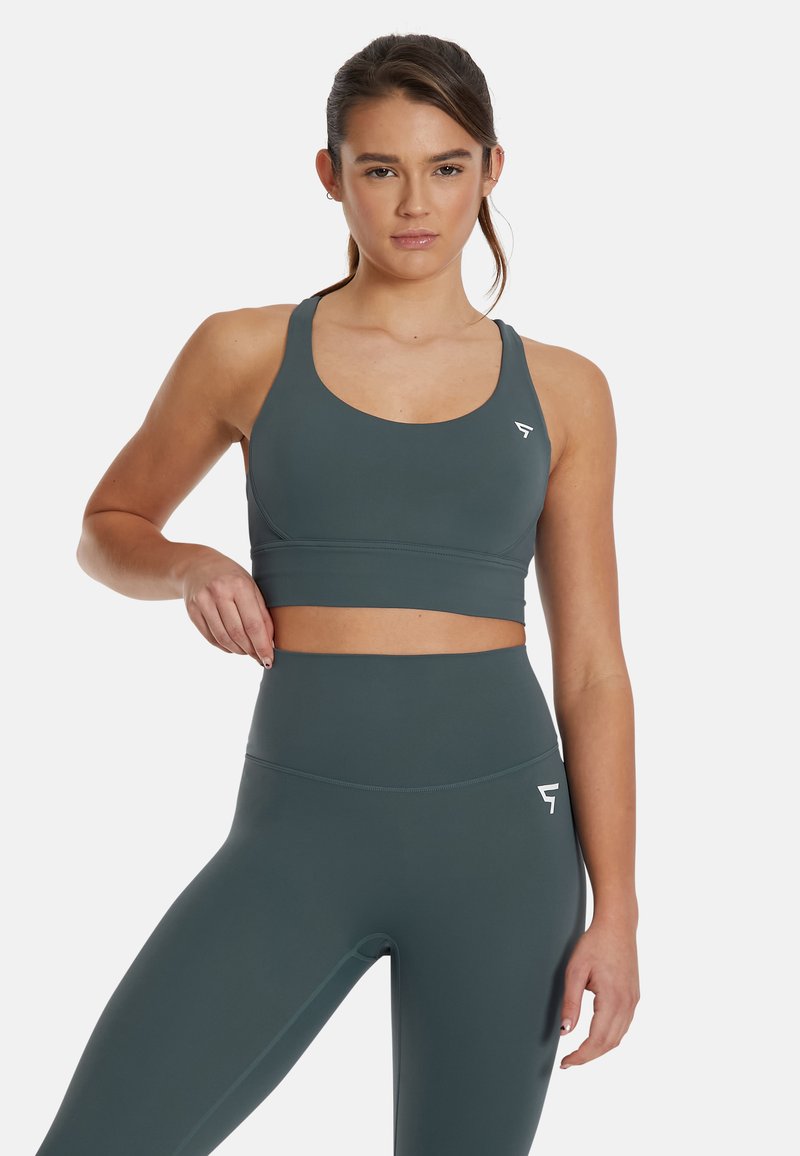SQUATPROOF NIMBLE - Sport-bh met medium support - deep jade