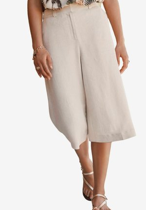 Next TALL FIT - LINEN RICH TEXTURED LONG SHORTS  . - A-snit nederdel - neutral