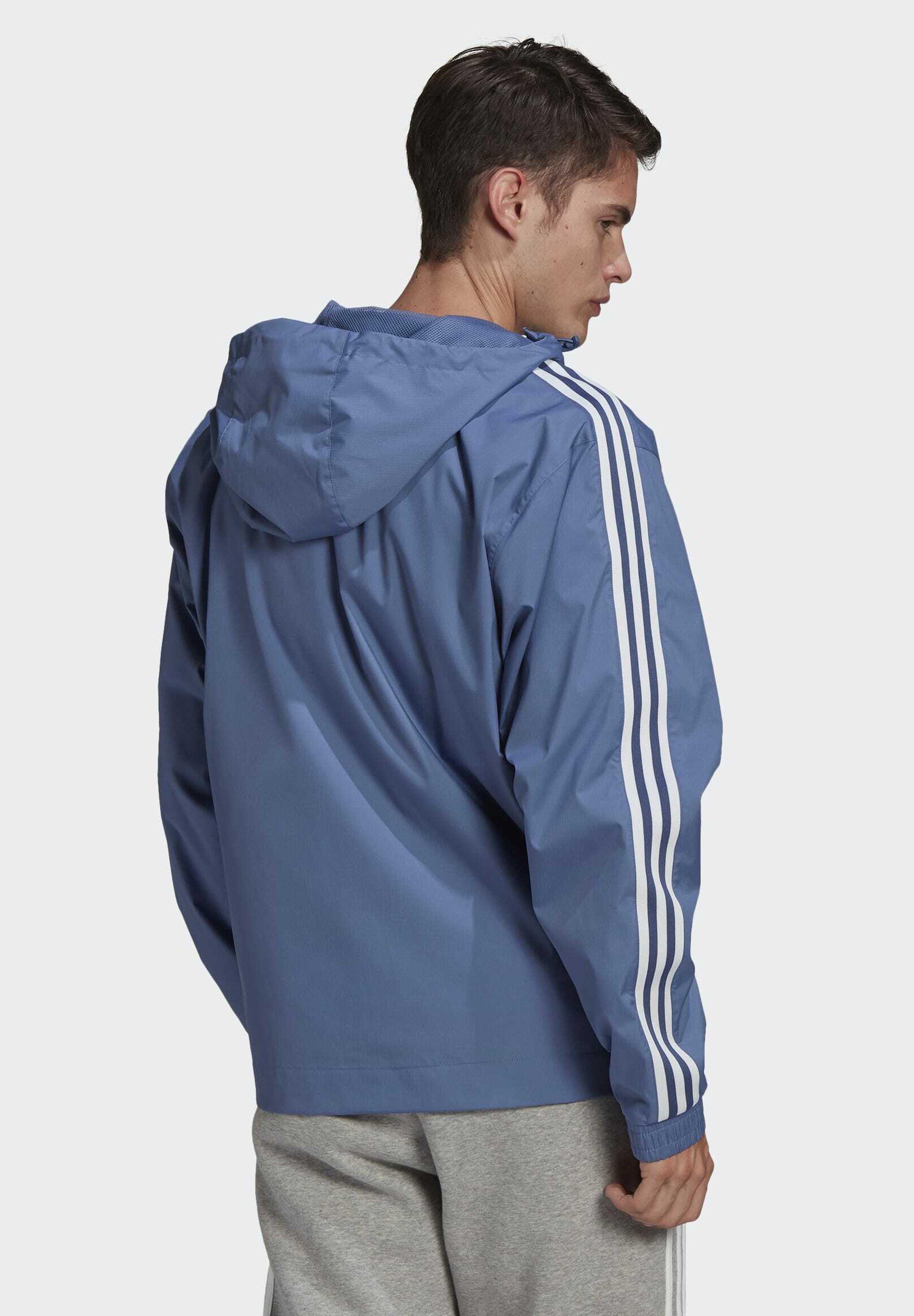 adidas windbreaker herren blau