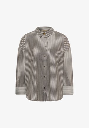 Culture, CUMANGA OVERSIZE SHIRT - Button-down blouse - brown white stripe