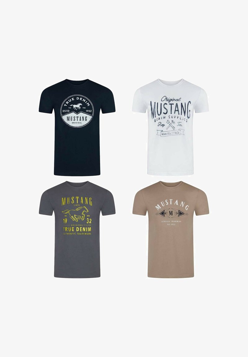 Mustang TEE 4 PACK - T-shirt print - farbmix