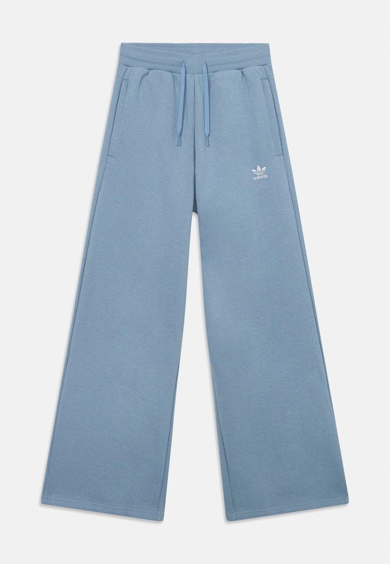 adidas Originals WIDE LEG PANTS JUNIOR - Spodnji deli trenirk - tactile blue/white