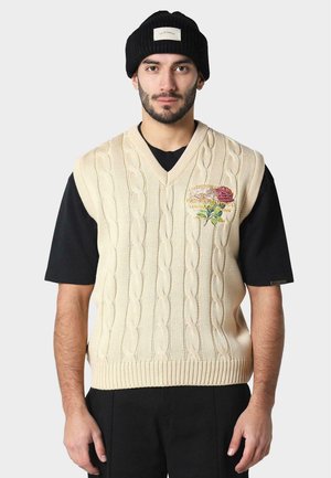 FLORASION  - Striktrøje - tan