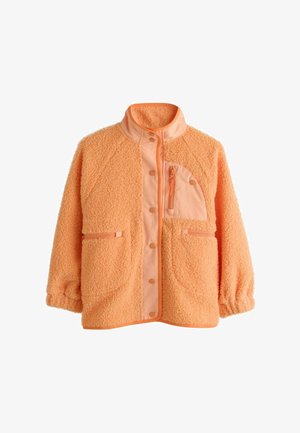 Next, REGULAR FIT - BUTTON UP FLEECE JACKET - Veste polaire - bright orange