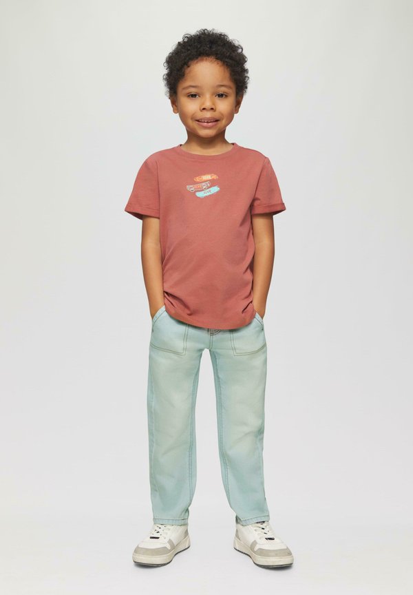 JOG REGULAR FIT MID RISE USED EFFEKT - Jeans Straight Leg - blau