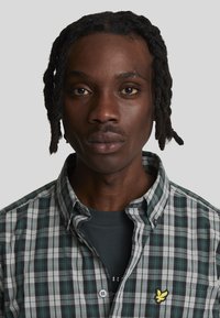 Lyle & Scott WASHED CHECK - Camicia - x argyle teal  mid grey marl