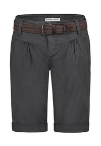BERMUDA MIT GÜRTEL UND TASCHEN - Shorts - dunkelgrau