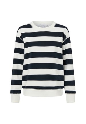 Sweatshirt - marine weiß