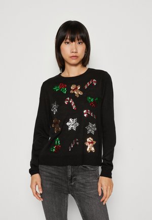 ONLXMAS JINGLE  - Neule - black