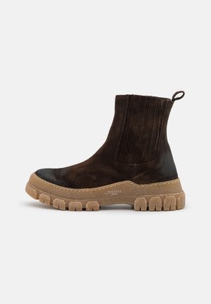 GENEPI - Platform ankle boots - marrone scuro