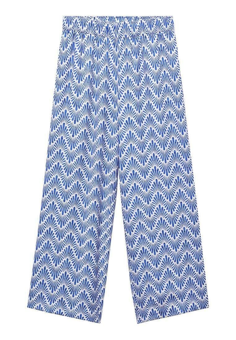 Mango Broek donkerblauw