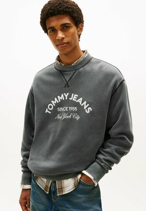 ARCH LOGO APPLIQUÉ WASHED - Sweater - black