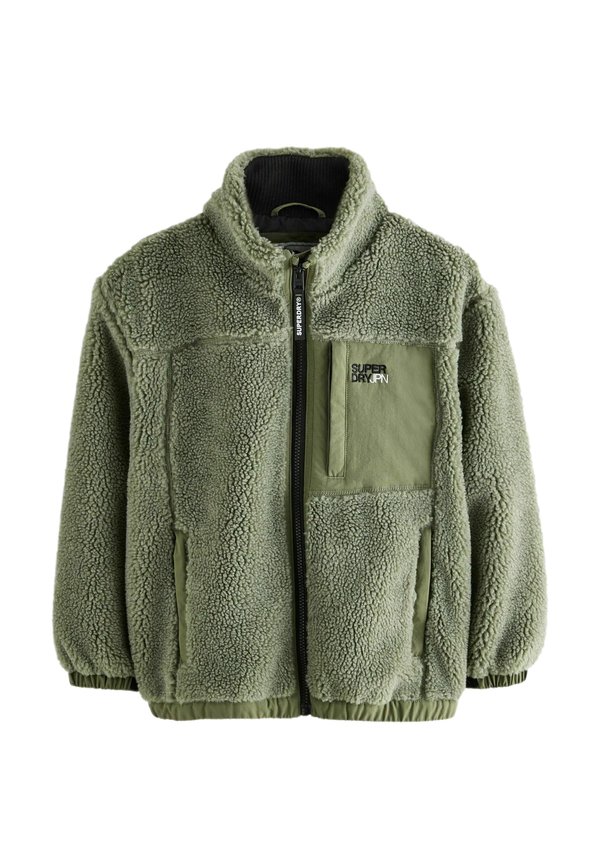 REGULAR FIT - BORG ZIP THROUGH HOODED  - Fleecejacke