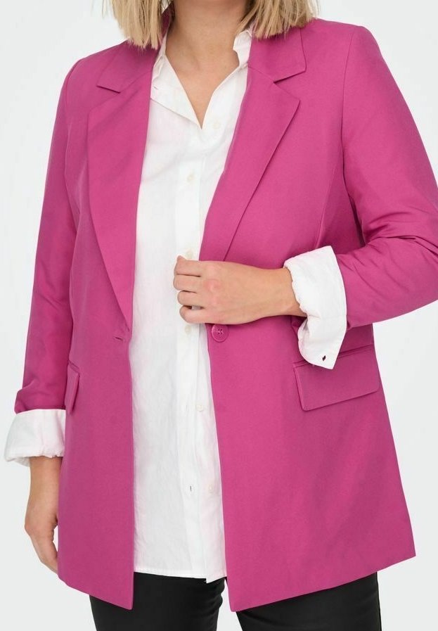 ONLY Carmakoma Kurzmantel berry/beere (Pre-owned) Zalando