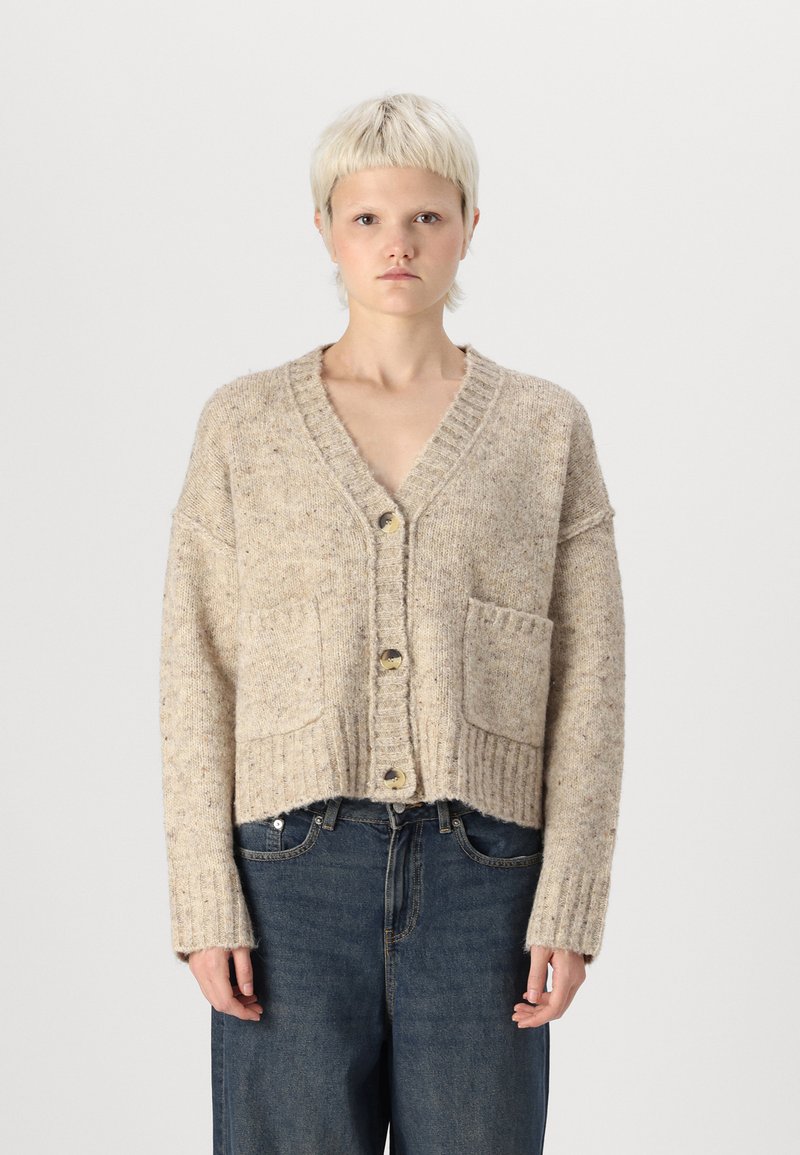 Vero Moda VMINGRID V-NECK - Cardigan - silver mink