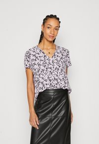 Esprit V NECK - T-shirt con stampa - lavender