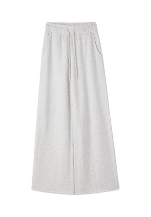 Terranova, TUTA WIDE LEG TINTA UNITA - Pantaloni sportivi - avorio melange