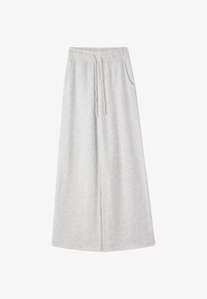 Terranova, TUTA WIDE LEG TINTA UNITA - Pantaloni sportivi - avorio melange