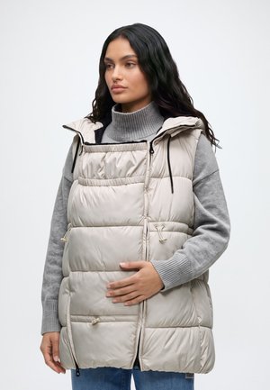 Anna Field MAMA by Zalando, MODULAR HOODED GILET - Елек - beige