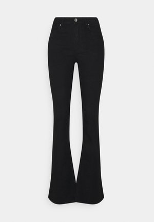 Flared Jeans - black denim