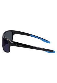 Columbia BURR - Occhiali da sole - shiny black/blue blue mirror