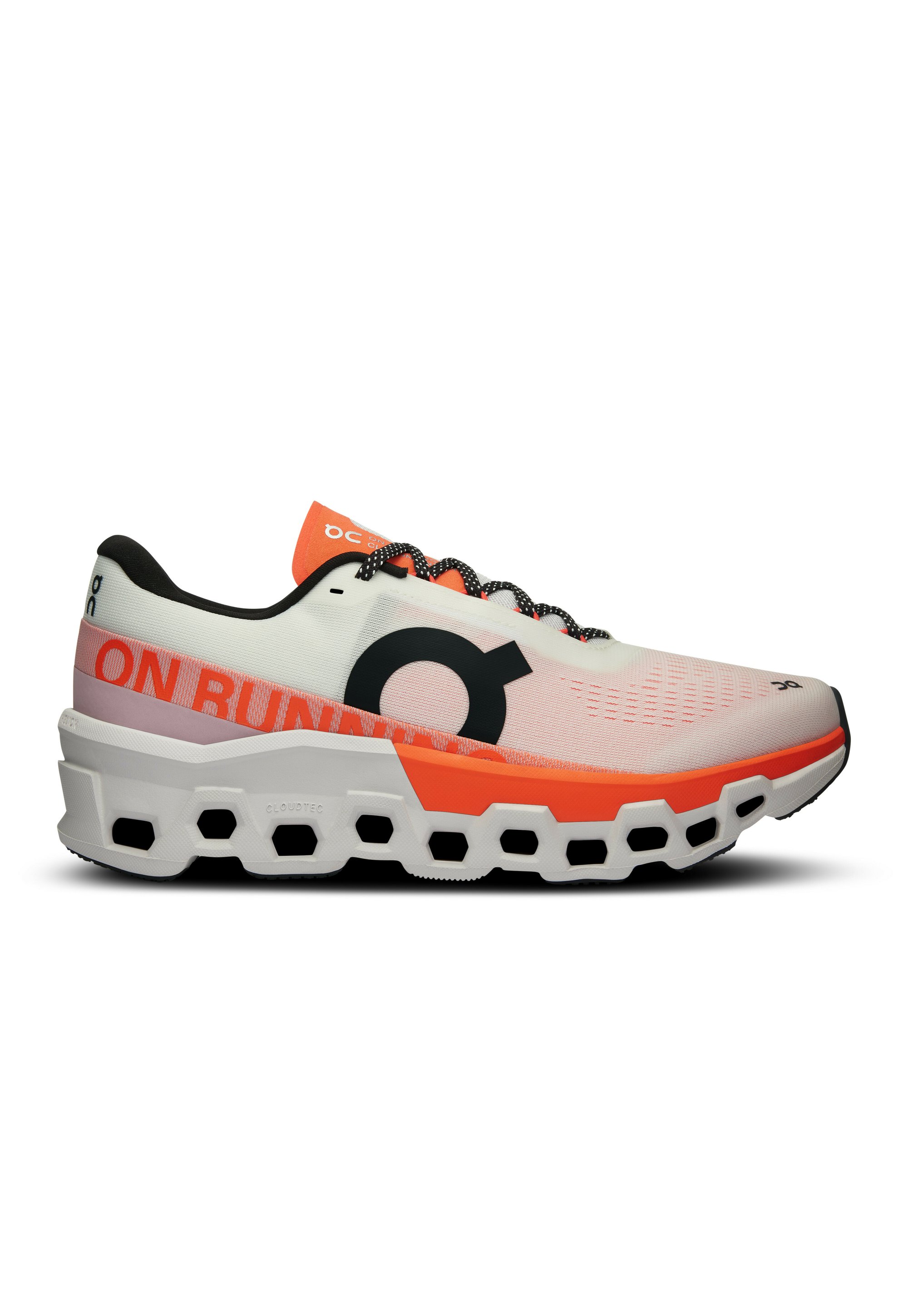 On CLOUDMONSTER 2 - Road running shoes - undyed flame/white - Zalando