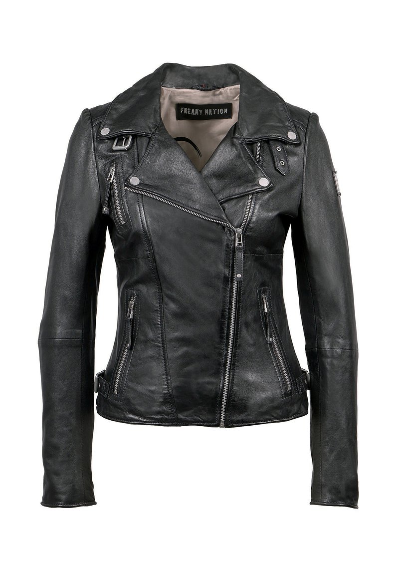 Leder Jacke Winter Damen Lederjacke Warme Motorradjacke Damen