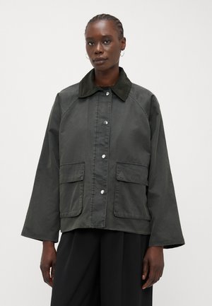 WAXED EFFECT JACKET - Ljetna jakna - dark green