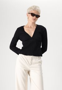 Gina Tricot TIE  - Blus - black