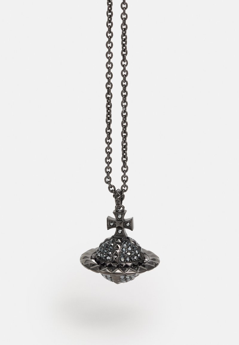 Vivienne Westwood Mayfair Large Orb Pendant Necklace Gunmetal Black Zalando Ie