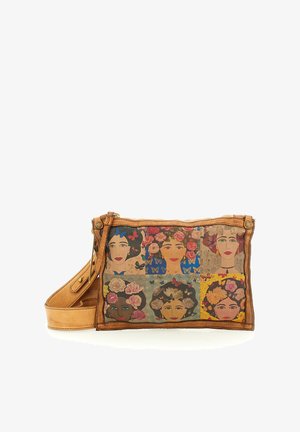 Caterina Lucchi FIORITE - Borsa a tracolla - donne origano t beige