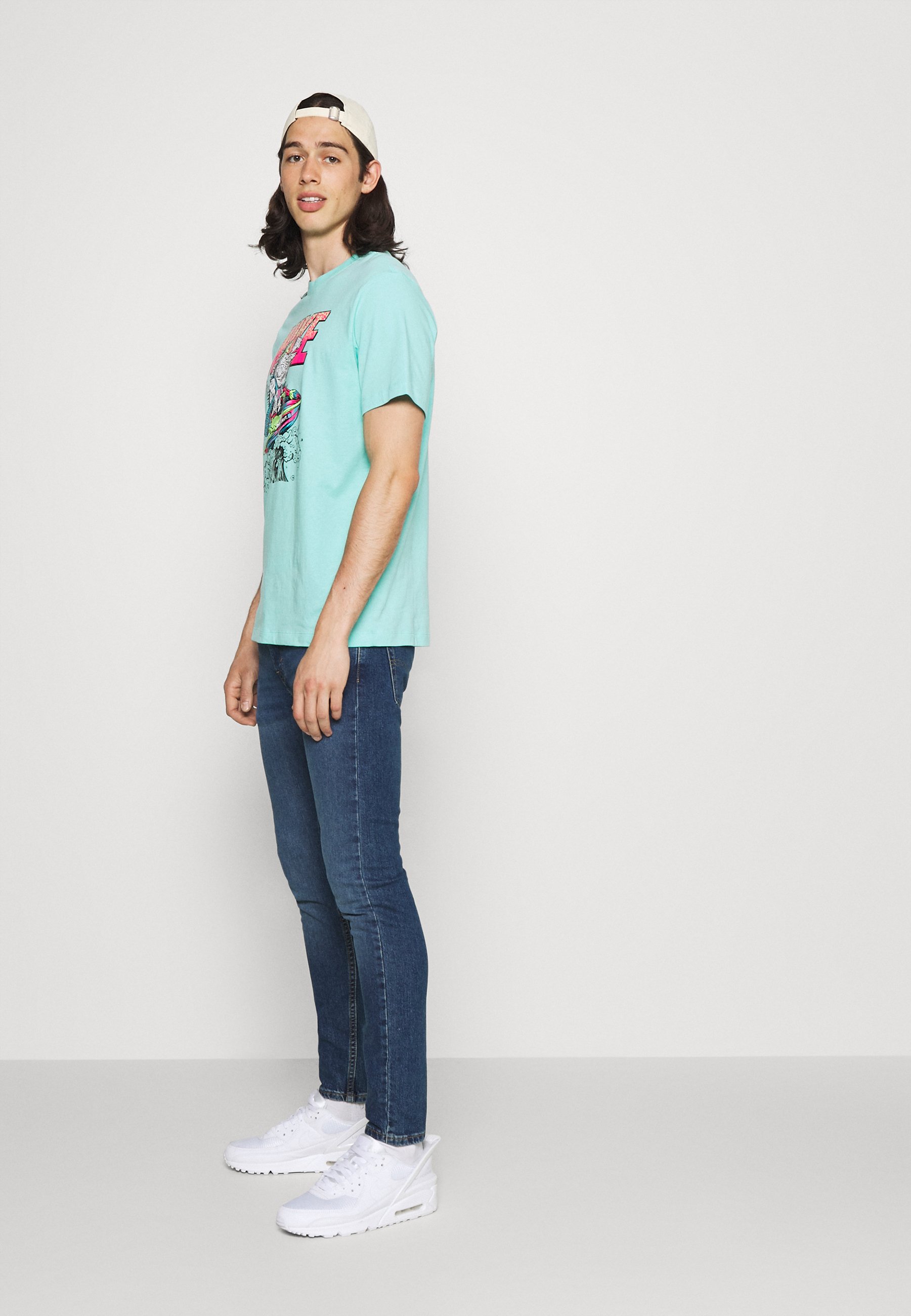 Levi's® 519™ SKINNY HI BALL - Aptempti džinsai - dolf silver/mėlynų džinsų  - Zalando.lt