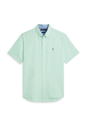 Tommy Hilfiger, REGULAR FIT LINEN BLEND SHORT SLEEVE SHIRT - Shirt - crushed mint