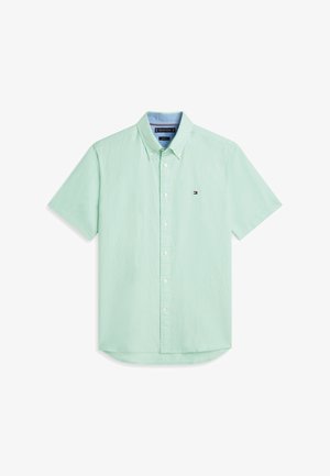 Tommy Hilfiger, REGULAR FIT LINEN BLEND SHORT SLEEVE SHIRT - Skjorter - crushed mint
