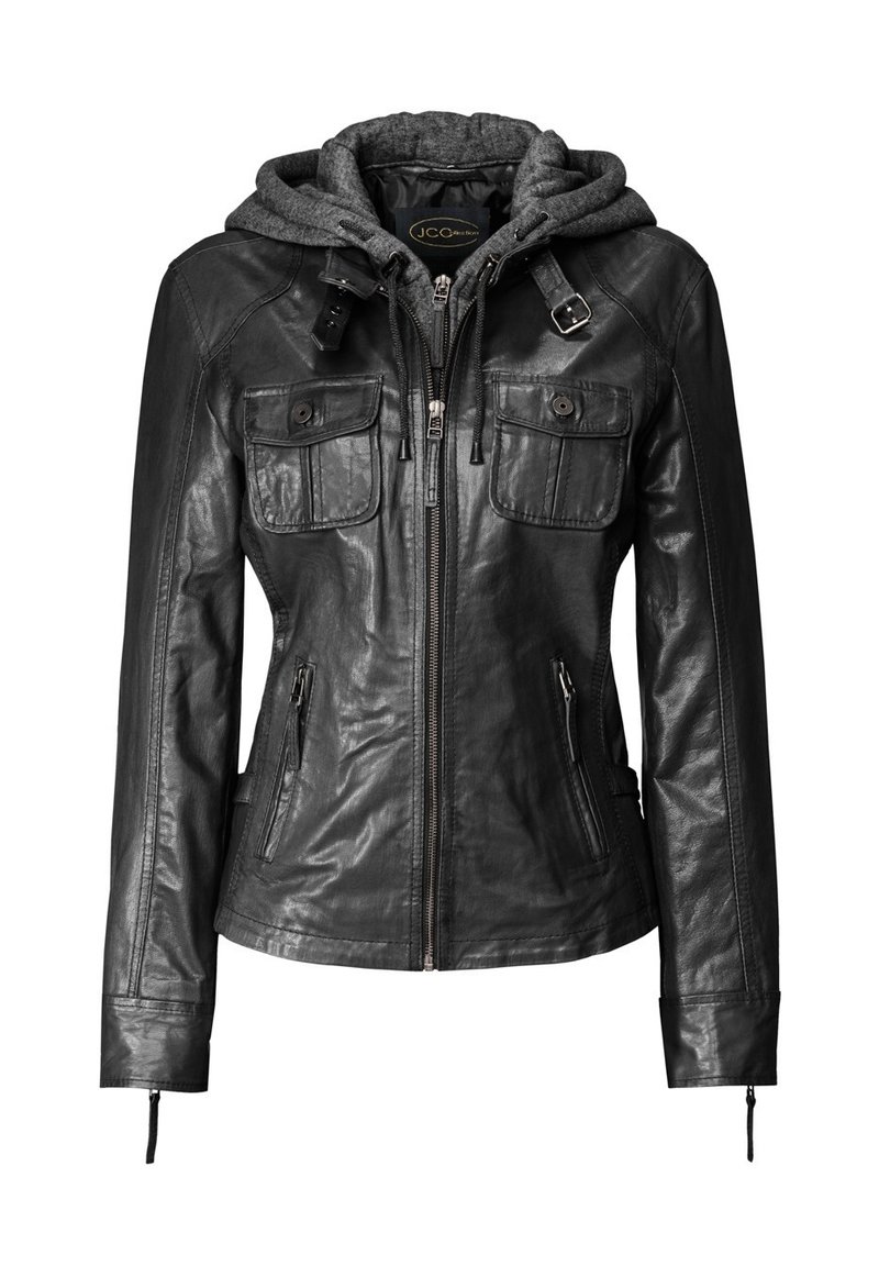 JCC Leren jas - black