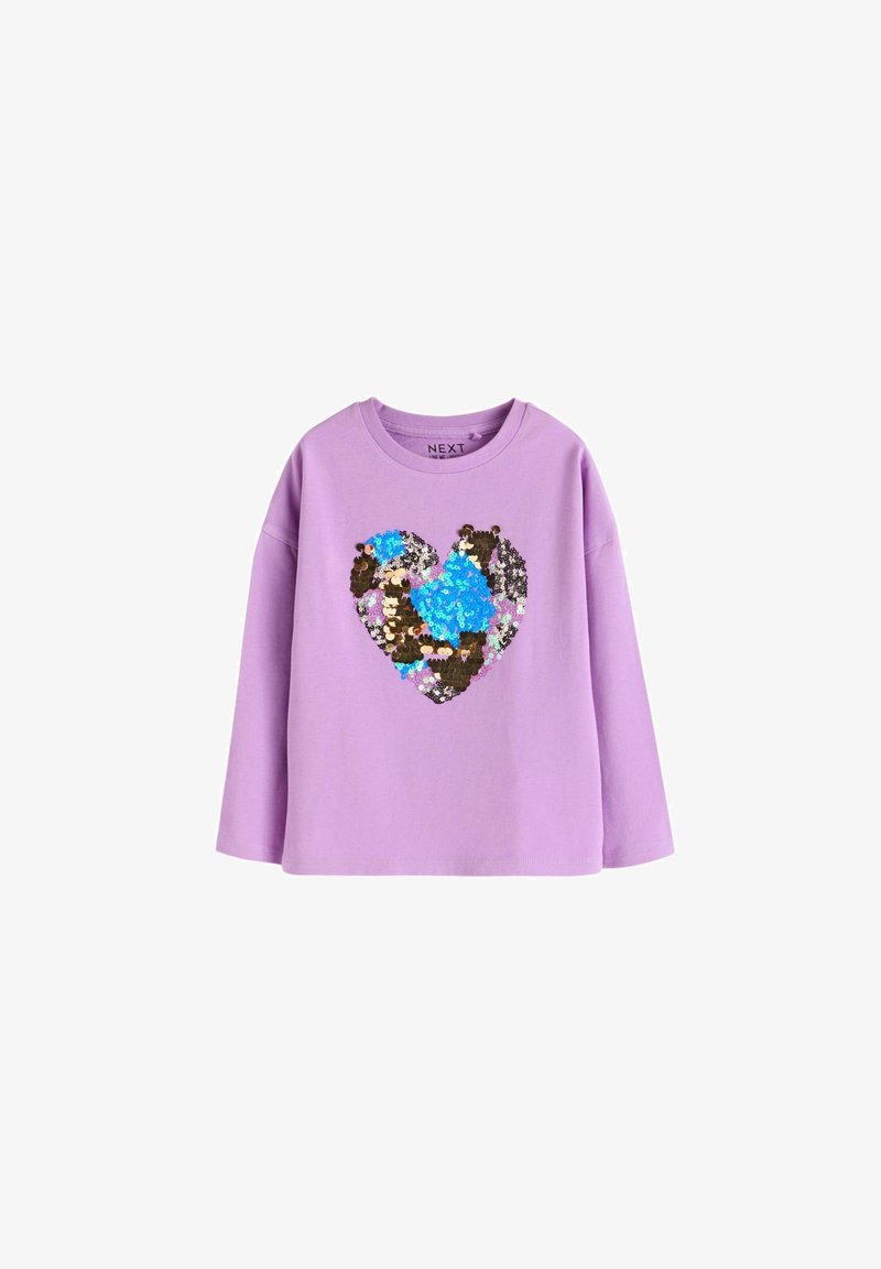 Next SEQUIN HEART - Majica z dolgimi rokavi - purple