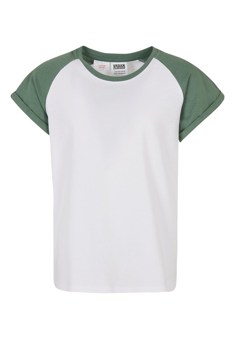 Urban Classics - CONTRAST RAGLAN  - Trükipildiga T-särk - white salvia, Suurenda