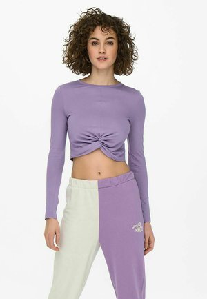 VERDRILLTES - Long sleeved top - chalk violet