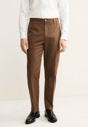 Pantalones chinos - burnt orange denim