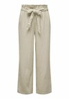 SAY BELT NOOS - Trousers - oatmeal detail:melange