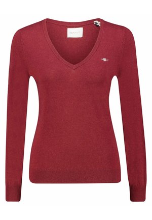Stickad tröja - red