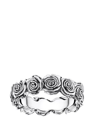 MIDNIGHT ROSE - Ring - silberfarben