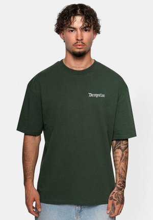 Dropsize HEAVY EMBO - Paprasti marškinėliai - dark green