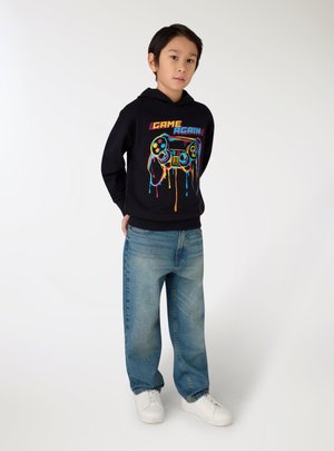 Terranova CON STAMPA GAMING - Felpa con cappuccio - nero