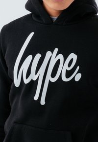 Hype SCRIPT - Felpa con cappuccio - black